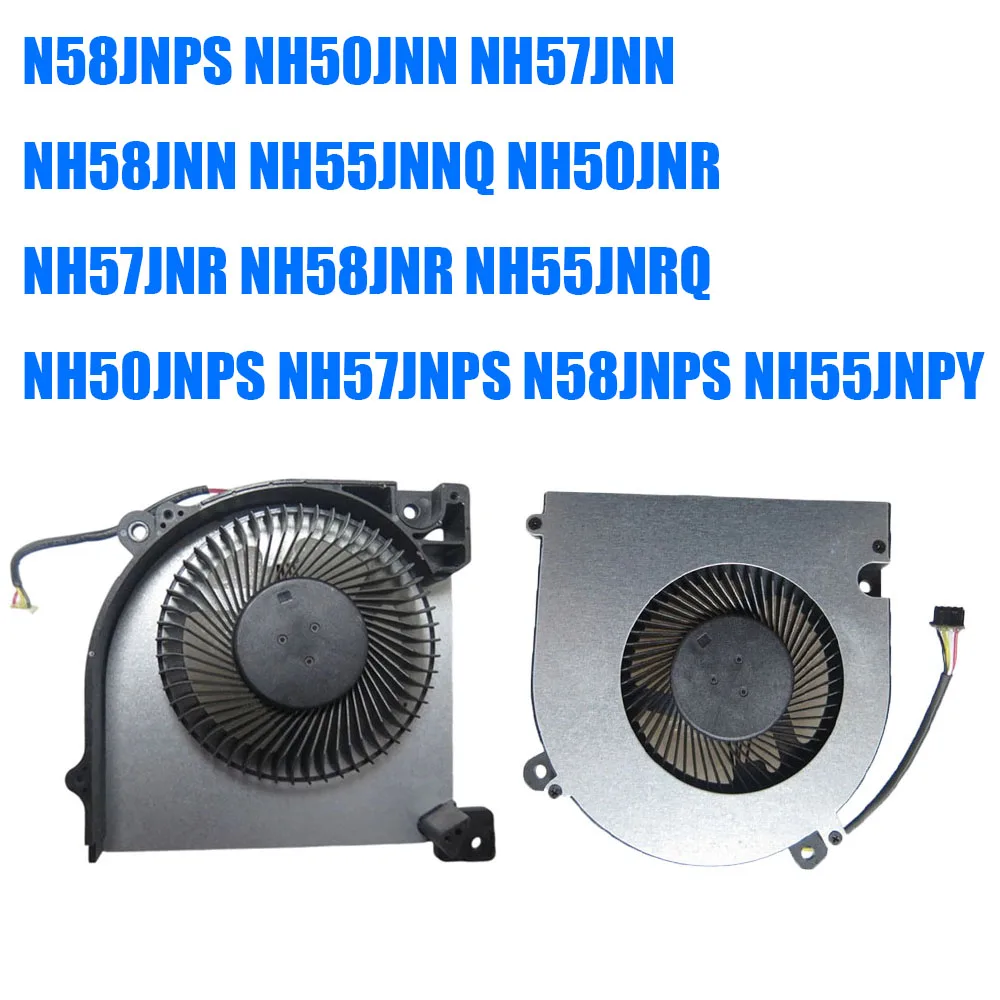 For Clevo N58JNPS NH50JNN NH57JNN NH58JNN NH55JNNQ NH50JNR NH57JNR NH58JNR NH55JNRQ NH50JNPS DC5V 0.5A 4PIN Laptop CPU GPU Fan