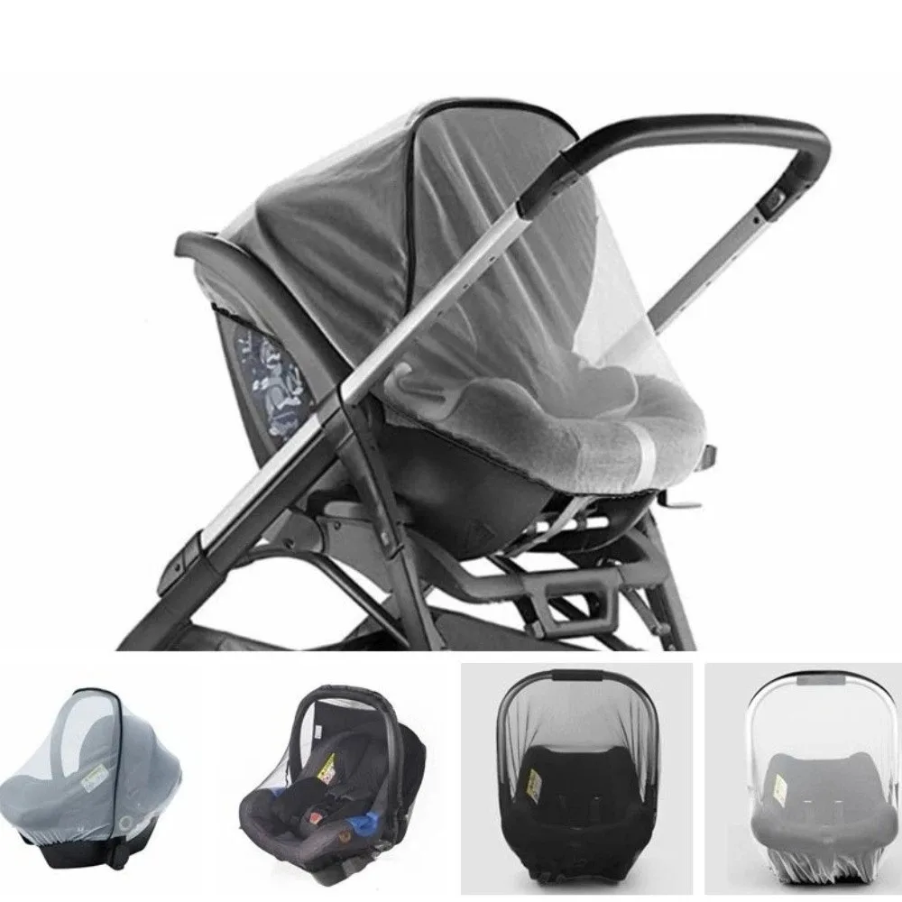 Safe Polyester Baby Basket Shield Fine Mesh Anti-insect Baby Mosquito Net Breathable Portable Insect Mesh Shield Daily Use