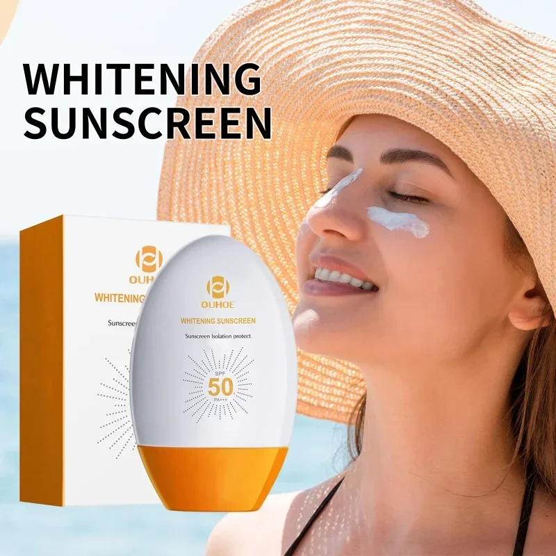 سطع واقية من الشمس SPF 50 الصيف منعش الجلد واقية Sunblock مكافحة الأشعة فوق البنفسجية ترطيب تبييض الوجه العناية بالجسم كريم الشمس