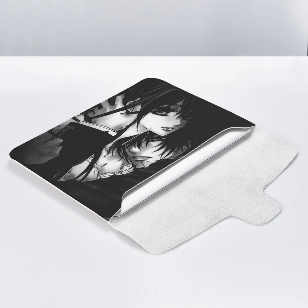 Vampire Knight Anime PU Leather Horizontal Laptop Sleeve Shockproof Soft Lining Notebook Case 13 Inch