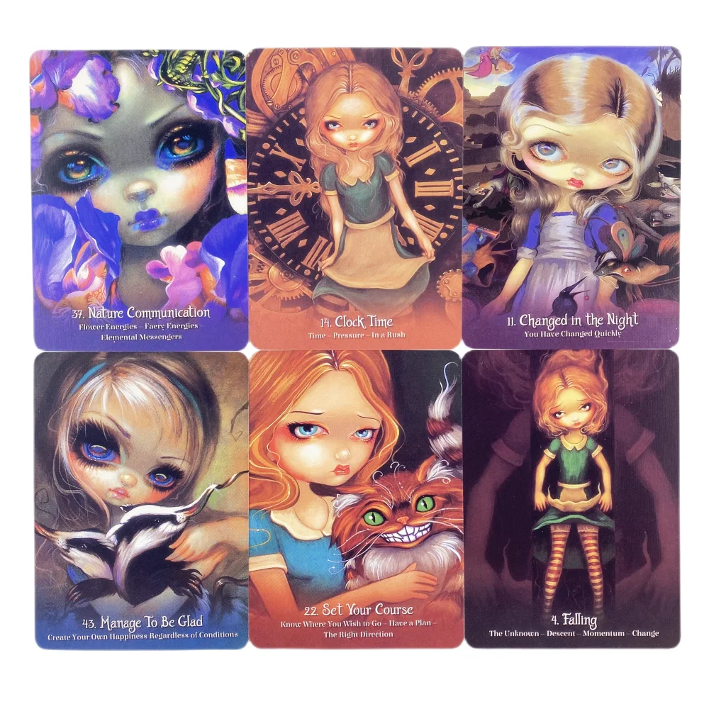 Alice The Wonderland Oracle Cards Divination Fortune Telling Tarot Training Deck Entertainment Board Game Party Edition