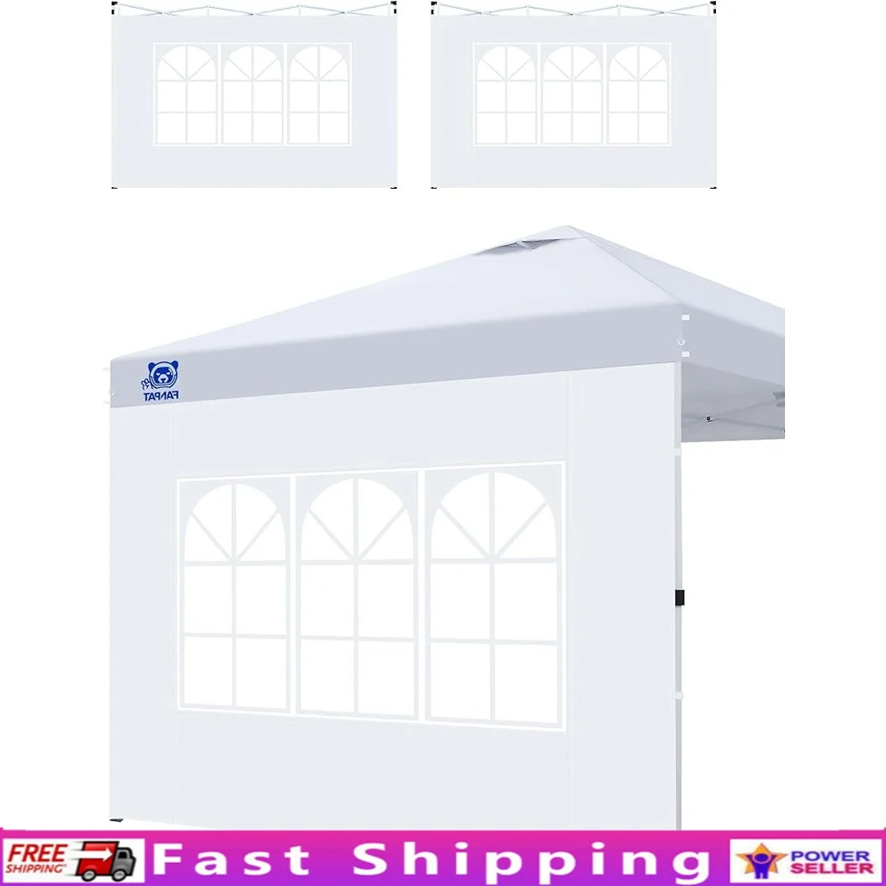 

3Pcs Waterproof Canopy Tent Sidewalls Instant Pop-Up Shelter Garden Gazebo Outside Wind Rain Protection Church Window Panels