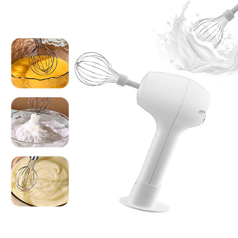

Wireless Portable Electric Food Mixer Automatic Whisk Dough Egg Beater Baking Cake Cream Whipper Kitchen Tool