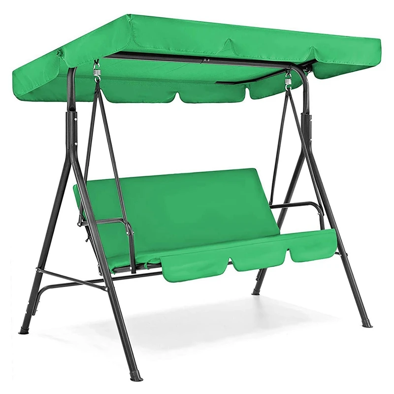 

Canopy Swing Top Cover & Swing Seat Cover, 3 Seater Patio Swing Chair Canopy Top Cover For Garden Terrace Seat Hammock