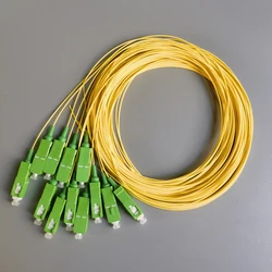 Fiber Optic Pigtail 12 szt SC/APC Single Mode Indoor FTTH Optical Fiber Pigtail 2M Cable Pigtail Fiber Jumper 9/125 900UM