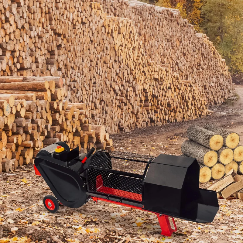 

High Quality Electric Pusher & Splitter Stand Wood Crusher Log Separator ES7 Des Champs