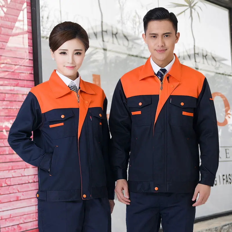 Workshop Uniform Set For Men Women Unnisex Working Cloth Chores Labour Garage Repairs Shop Workwear Wear-Resisting Comfortable