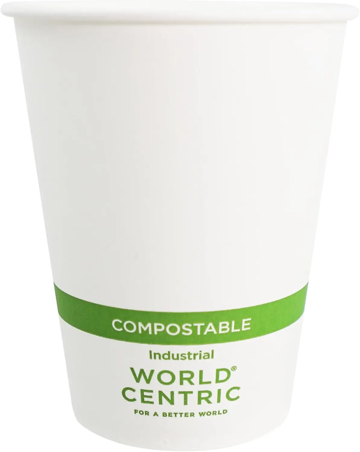 

Compostable Cups 12 oz - Paper Hot Cups Made from Plants - 200 Pack