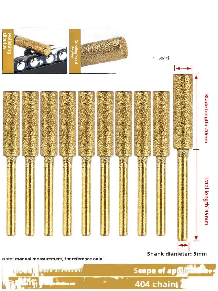 대형 전기톱의 5.5mm 티타늄 코팅 골드 그라인딩 헤드에 적합 [2개] 액세서리