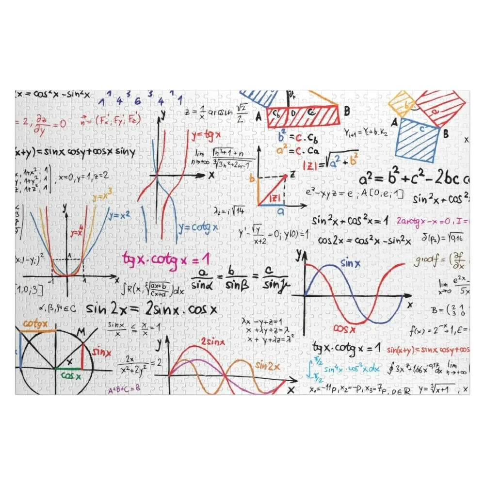 

Mathematics Formulas Numbers Jigsaw Puzzle Works Of Art Personalized Gift Customs With Photo Puzzle
