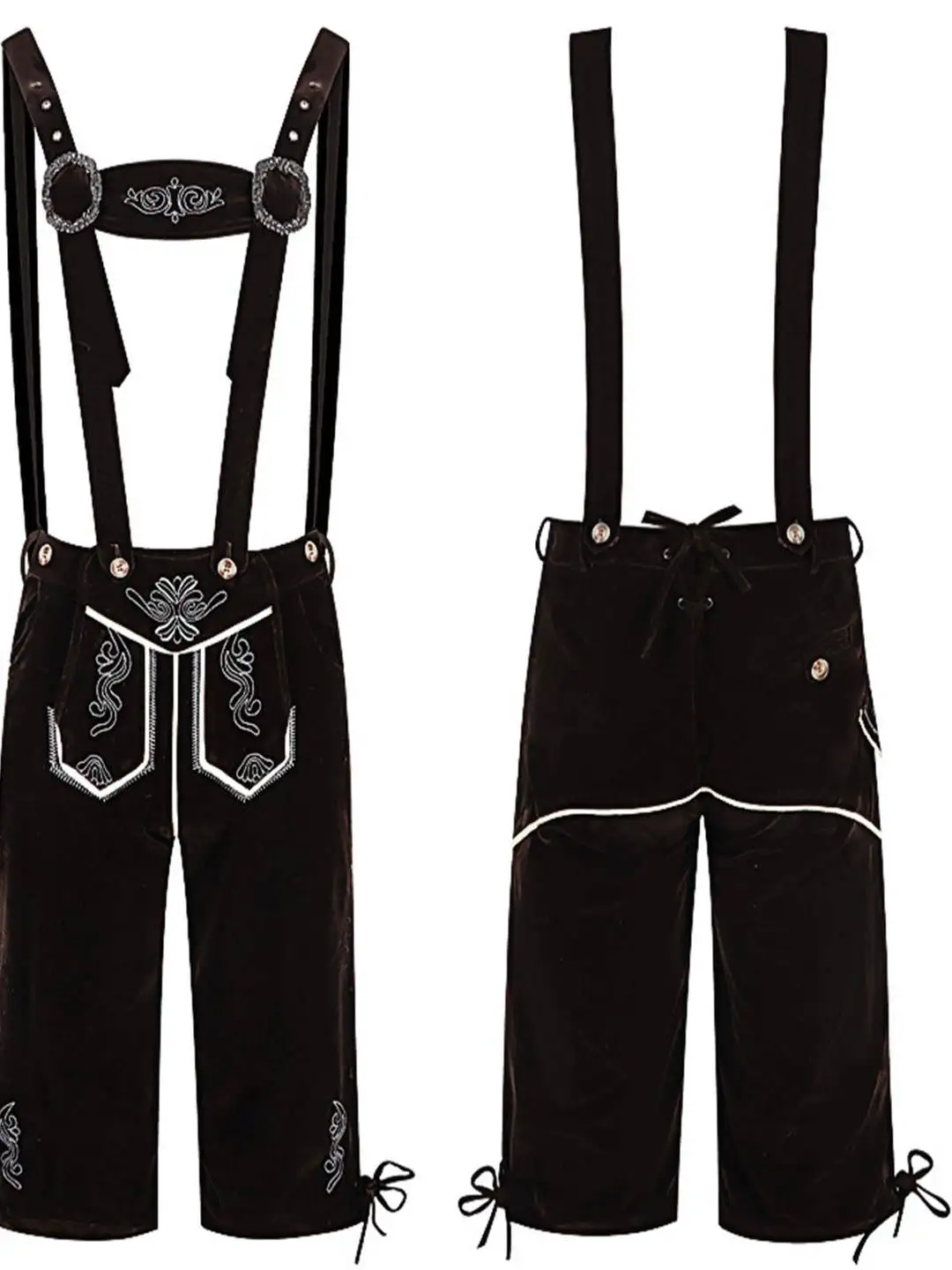 Mh Beer Festival Men's Overalls Stage Par loween Cosplay Costume Bavarian Sle Trousers with Straps Autumn Faion