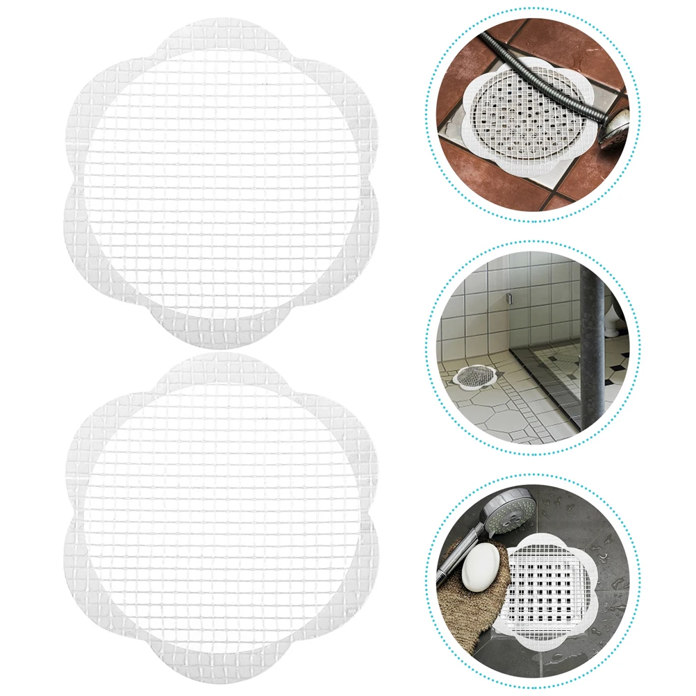 

10 шт., наклейка для слива пола, одноразовый фильтр для волос, душ, ванная комната, антиблокирующая крышка для канализационного слива, ловушка для волос собаки