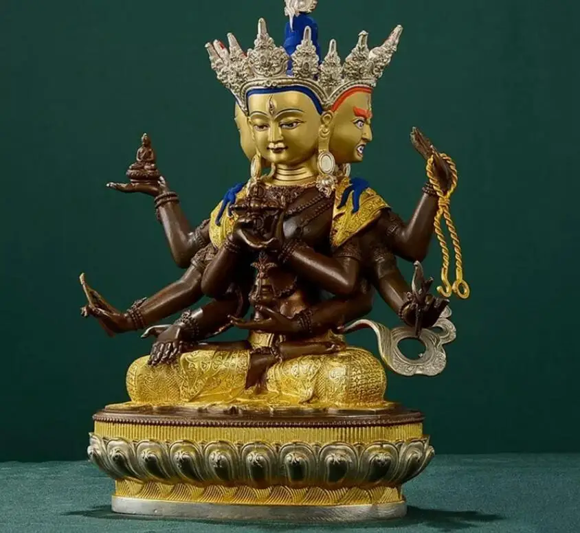 21cm Brass silvering usnisa vijaya buddha statue Tibet Ushnisha Vijaya Namgyalma