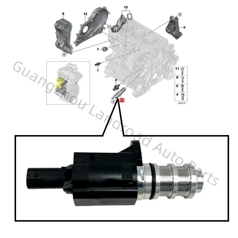11417639993 Solenoid Valve For BMW F20 F46 G42 F44 F23 F45 F22 G87 F34 F30 F31 F36 G26 F33 G23 F32 G22 F90 G30 G60 G32 G