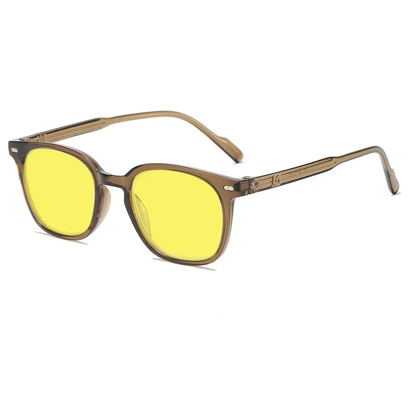 Ovaler Rahmen Fahren Nachtsichtbrille Damen Herren Retro Ultraleichte Sonnenbrille Shades Neue blaues Licht blockierende Brille