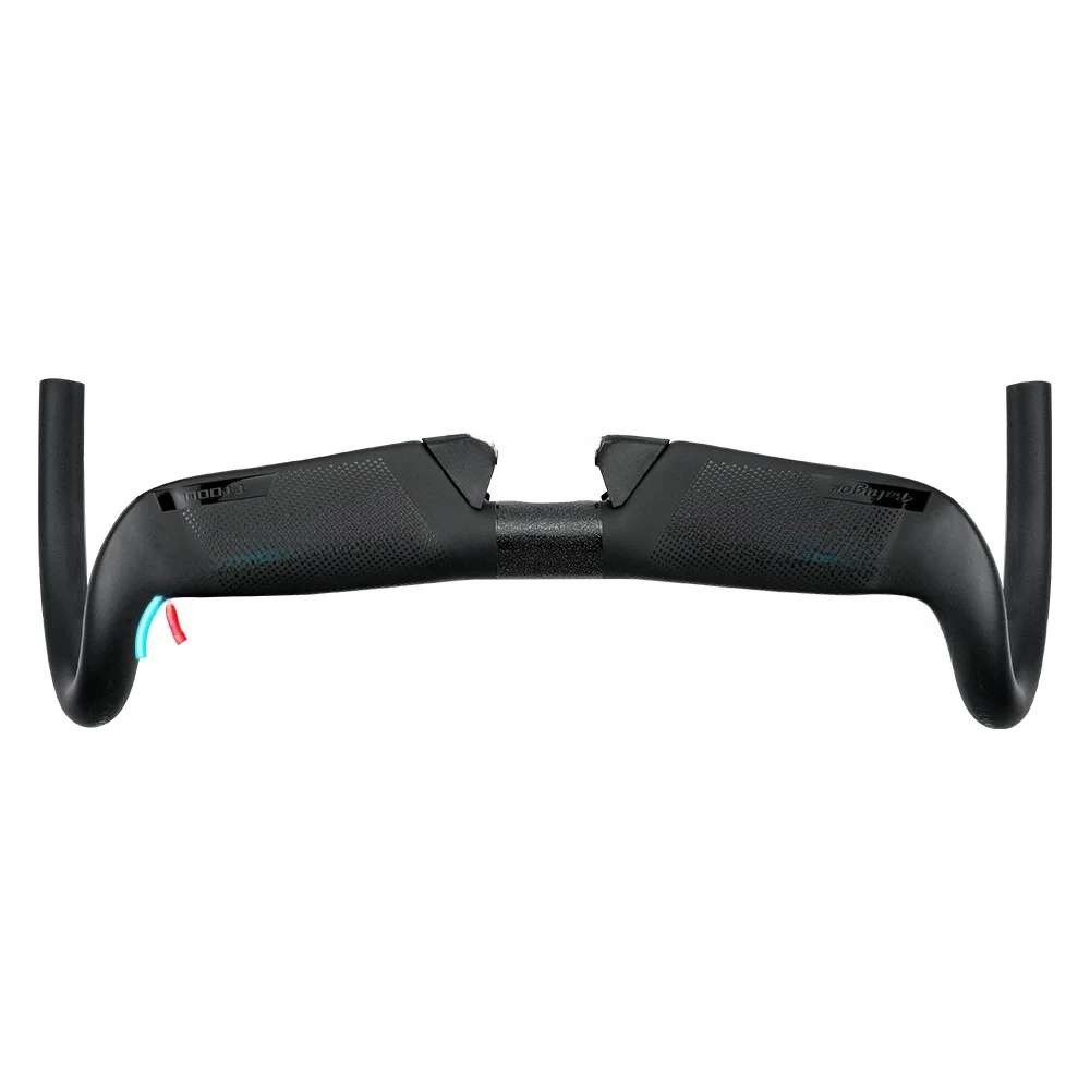 

Full Carbon Fiber Road Bicycle Handlebar 0 Deee Bent ape External Wiring Cycling Equipment Accories Balugoe
