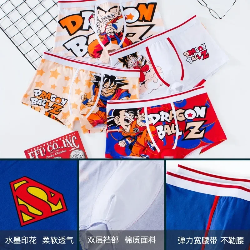 Kawaii Crayon Shin-Chan Series Printed Men's Fashion Cotton Underpants Cute Cartoon Comfortable Low Waist Briefs Various Size