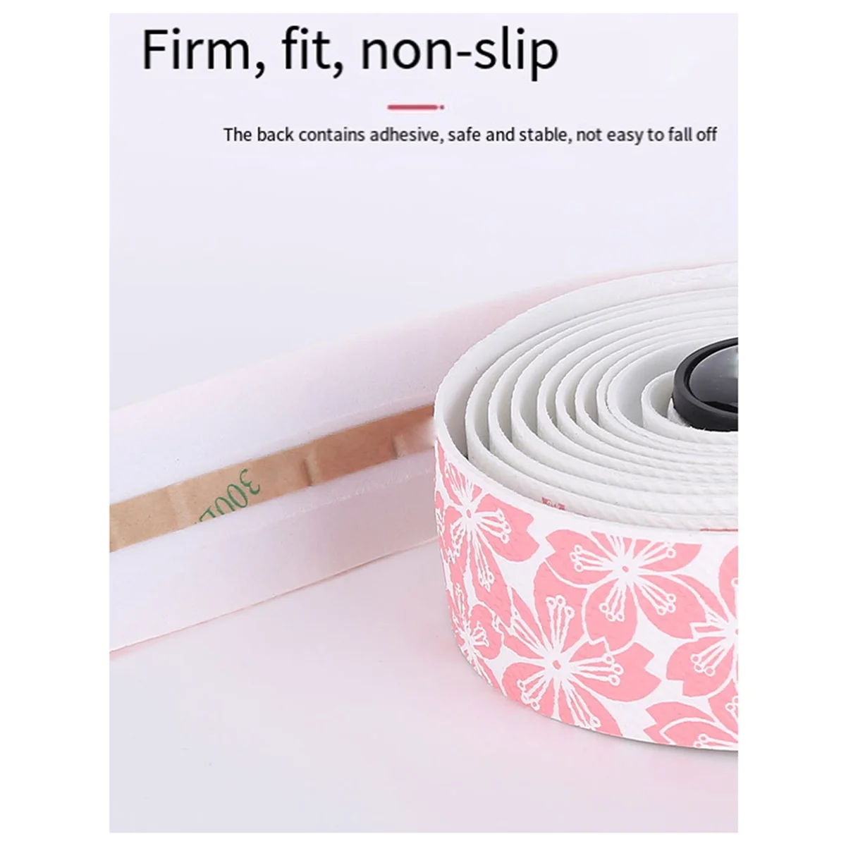 A26P دراجة المقود الشريط الطريق دراجة المقود الشريط للصدمات امتصاص الصدمات مقاومة للاهتراء ماصة للعرق أسود وردي