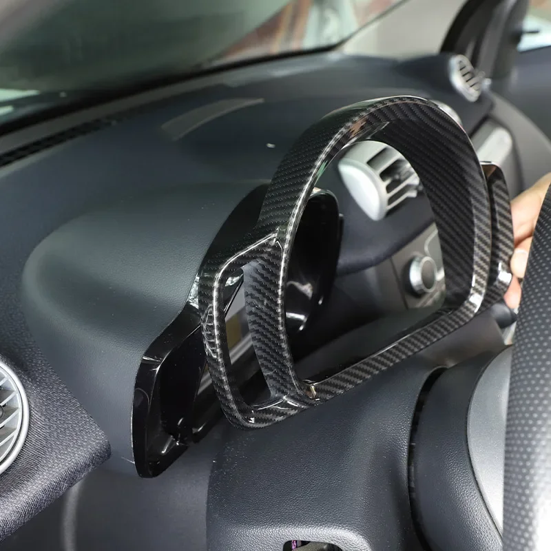 For Mercedes Benz Smart 451 Fortwo 2009-2015 Car Dashboard Display Meter Ring Speedometer Gauge Cover Trim Frame Accessories