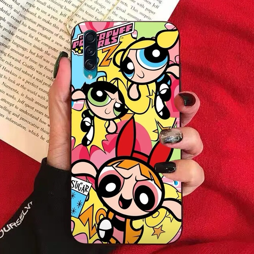 Cute-P-Powerpuffes-G-Girls Phone Case For Samsung A 10 11 12 13 20 21 22 30 31 32 40 51 52 53 70 71 72 73 91 13 shell