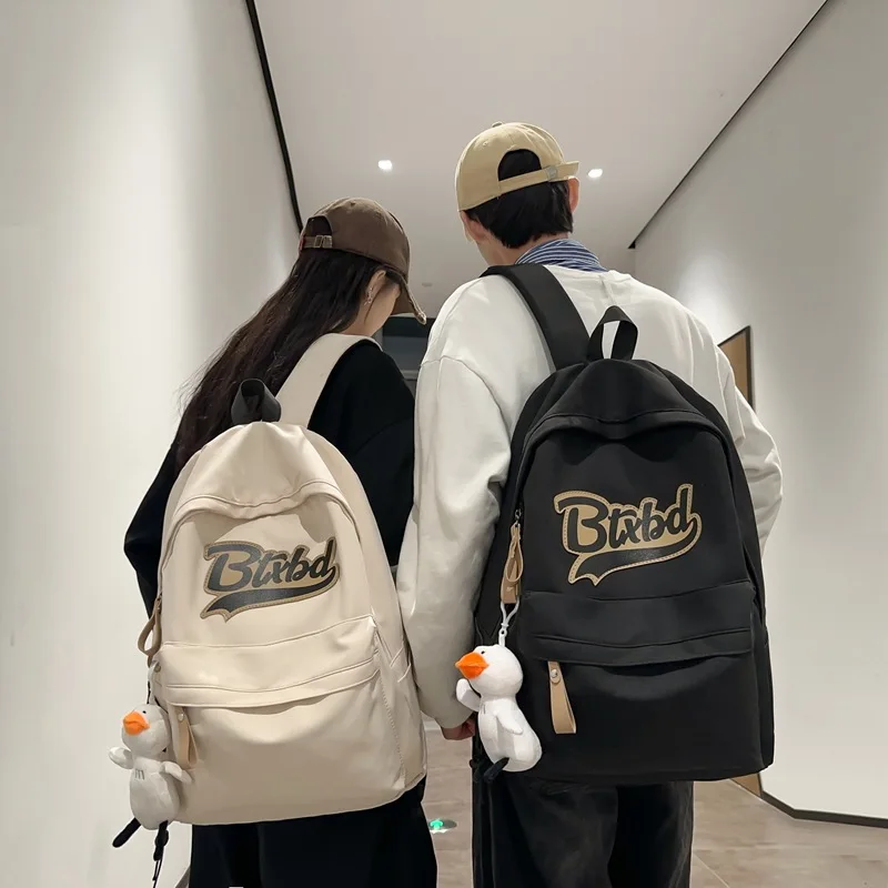 

Waterproof Ultra-Light Nylon Backpack, Korean Style, For Junior High School Female College Students, With Spine Protect