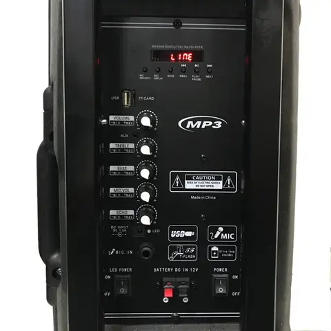 Haut-parleur rechargeable 300W, haut-parleur Bluetooth 12 pouces, boîte de son Portable, Audio extérieur avec Microphone sans fil pour Camping karaoké DJ