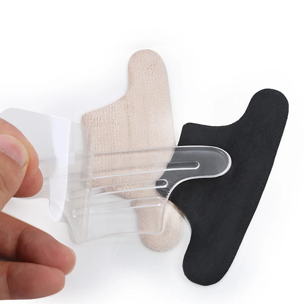 3pcs Heel Pads For Shoes Anti-Wear Feet Sticker Blister Prevention High Heel Comfort Dancing Relief Universal Size Black