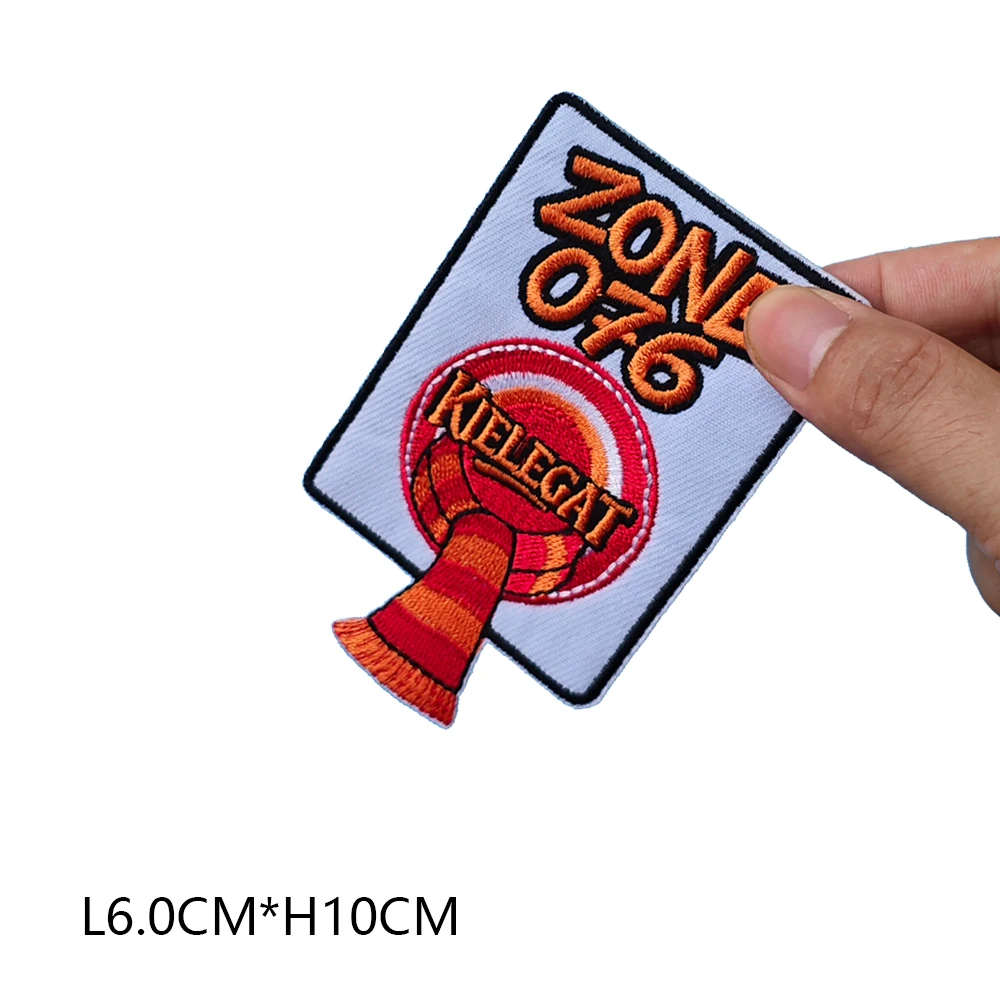 Carnival Red And Orange Embleem for Clothing Iron on Embroidered Sew Applique kielegat Patch 076 Patches