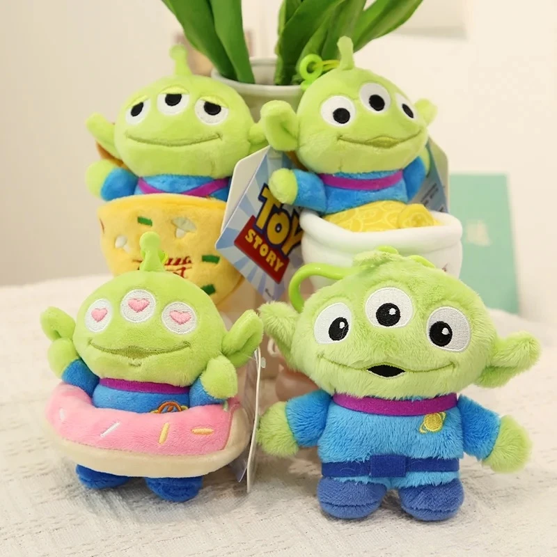 

Potdemiel Disney Toy Story Alien Cute Kawaii Three Eyes Boy плюшевая подвеска школьная сумка рюкзак кулон брелок плюшевая игрушка кулон