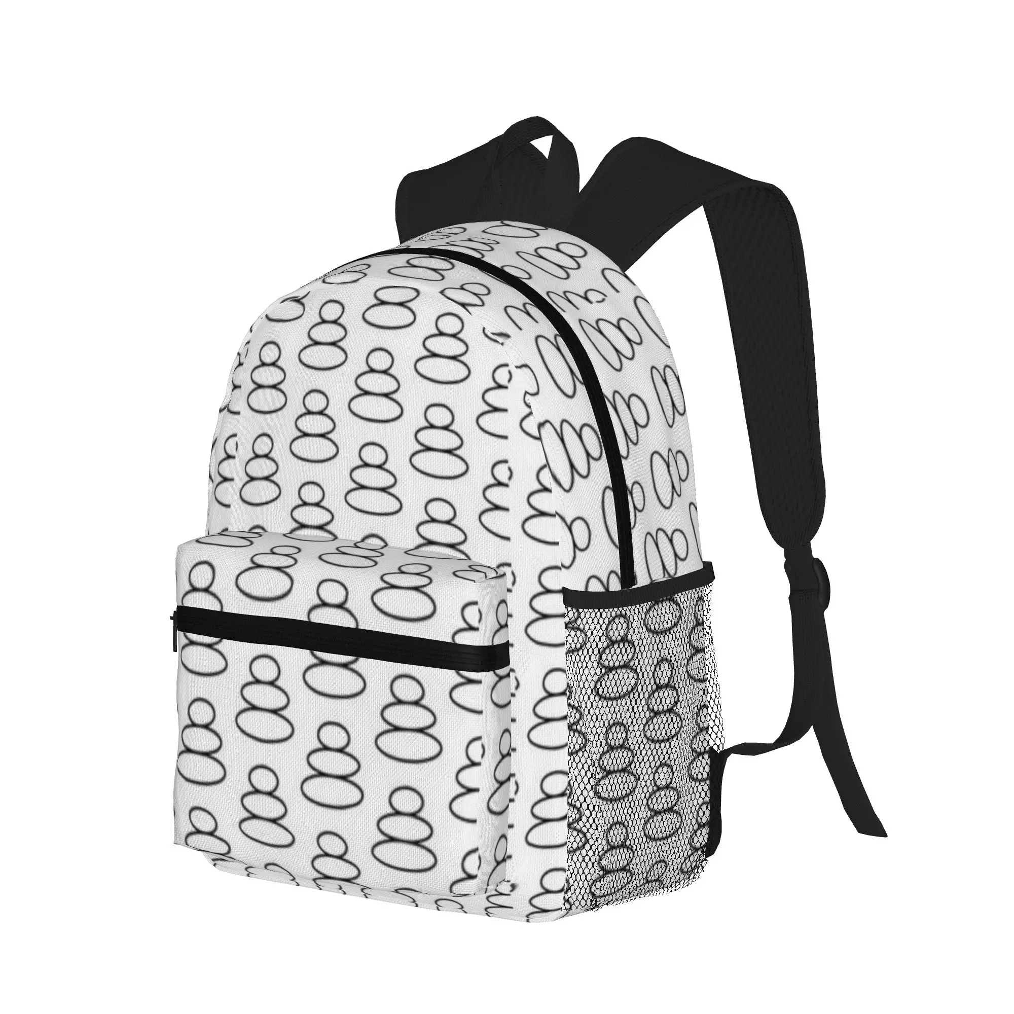 Stacked Rock s Symbol Teen Wolf  Casual Backpack for Students and Adults Travel backpack