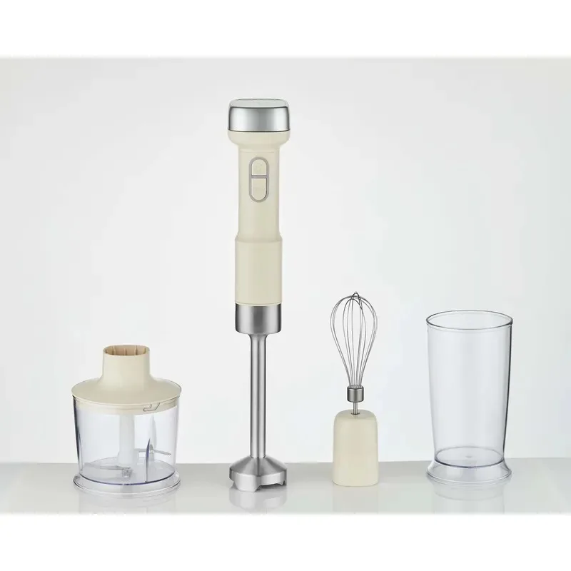 New Cordless Portable Immersion Handheld Blender Food Processor Mixing Cup and Blender