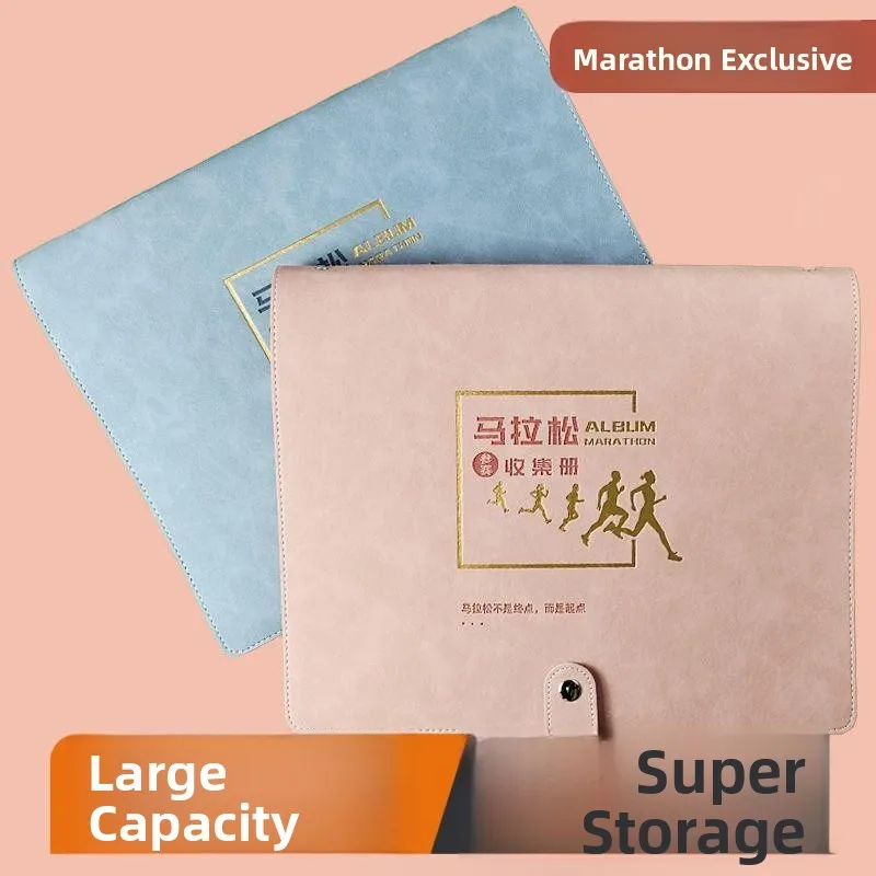 marathon-number-card-collection-album-storage-book-memorial-page-organizer-running-race-number-tag-arranger-document-folder