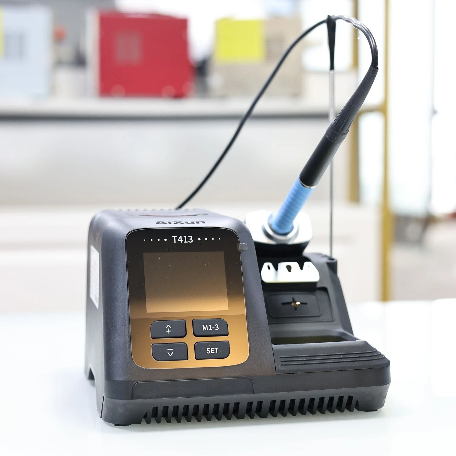 All-in-One T413 Soldering System, Industrial-Grade Power, Metal Housing, Compatible with T245/T225 Accessories