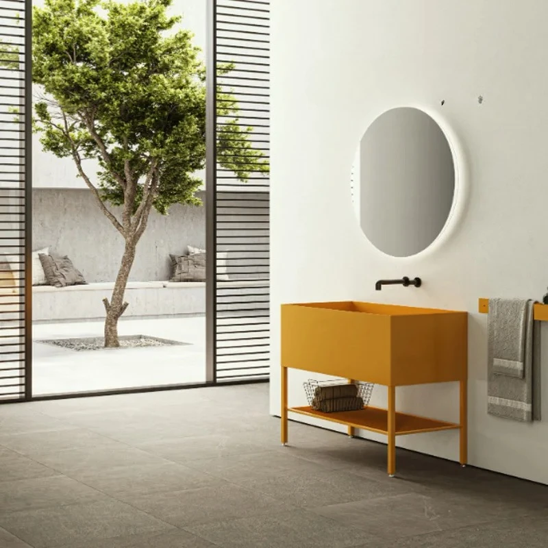 

Integrated basin countertop hotel sink toilet bathroom cabinet combination designer style fashion