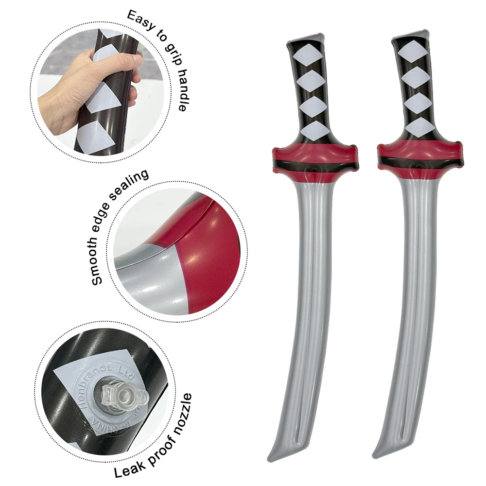 12pcs  Inflatable Sword Inflatable Knife Used for Event Theme Parties Role Playing Christmas Games Stage Props Halloween