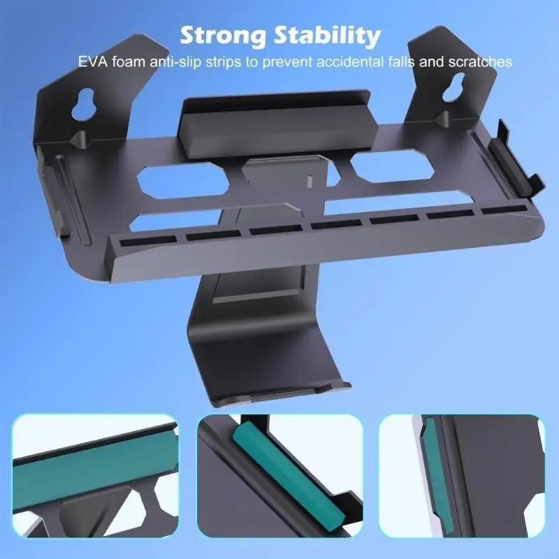 462E Full Metal Gaming Wall Shelf System Holds Gaming Device 7 Cartridges 4 Safe Childproof Storage Solution for NS2