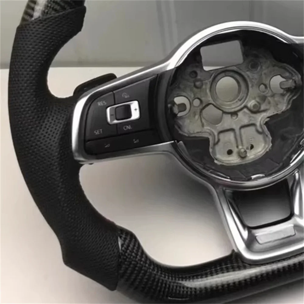 High qualityCarbon Fiber Steering Wheel Model Fit for  VW Golf 7.5 GTI GTD R-Line Golf 7 MK7 CC POLO Passat SCIROCCO T