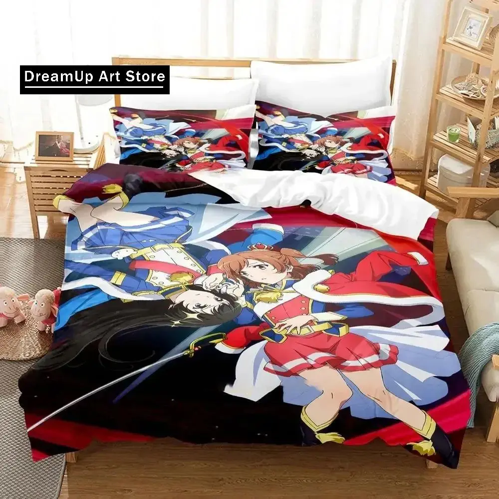 Anime Shoujo Kageki Revue Starlight Bedding Set Duvet Cover Bed Set Quilt Cover Pillowcase Comforter king Queen Size Boys Adult