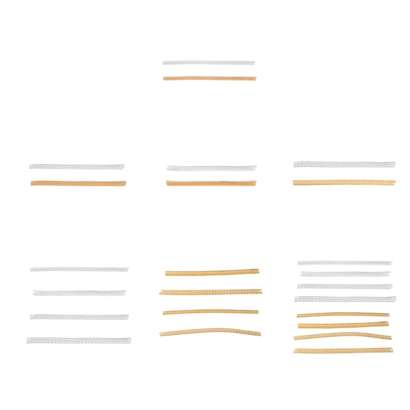 2x transparente spiralbasierte Ringwerkzeuge Ringgrößenversteller für lose Ringe