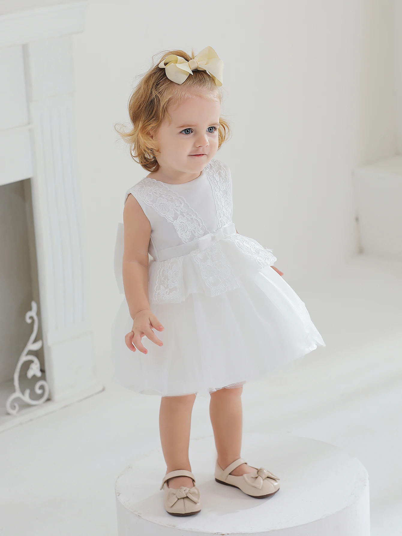 

Baby Birthday Dress Baby Girl Party Dress Baptismal White Dress Newborn Baptismal Dress Girl