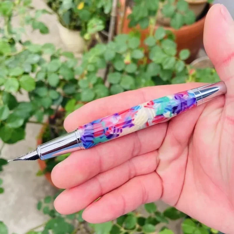 جميل Benovel قلم حبر معدن إيريديوم الذهب اليد مصقول F 0.5 مللي متر بنك الاستثمار القومي قلم الخط Mb اللوازم المكتبية الفاخرة أقلام الكتابة