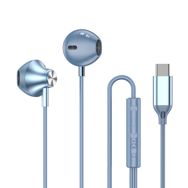 In-ear bedrade hoofdtelefoon HiFi muziek oordopjes Handenvrij oortelefoon Type-C 3,5 mm met microfoon Bedrade oordopjes voor Samsung Xiaomi tabletlaptop