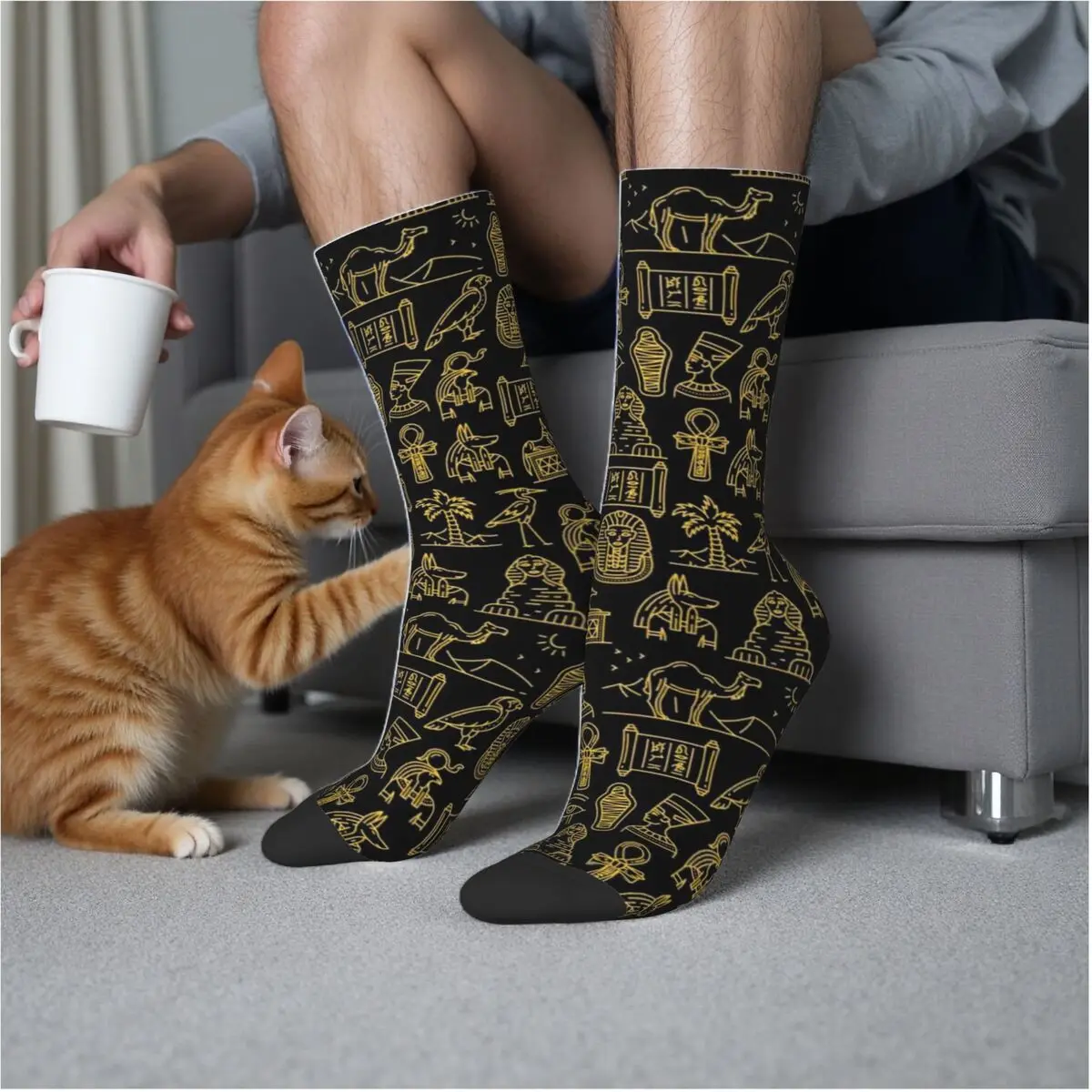 

Ancient Egyptian Culture Socks Harajuku Super Soft Stockings All Season Long Socks Accessories for Man's Woman Birthday Present