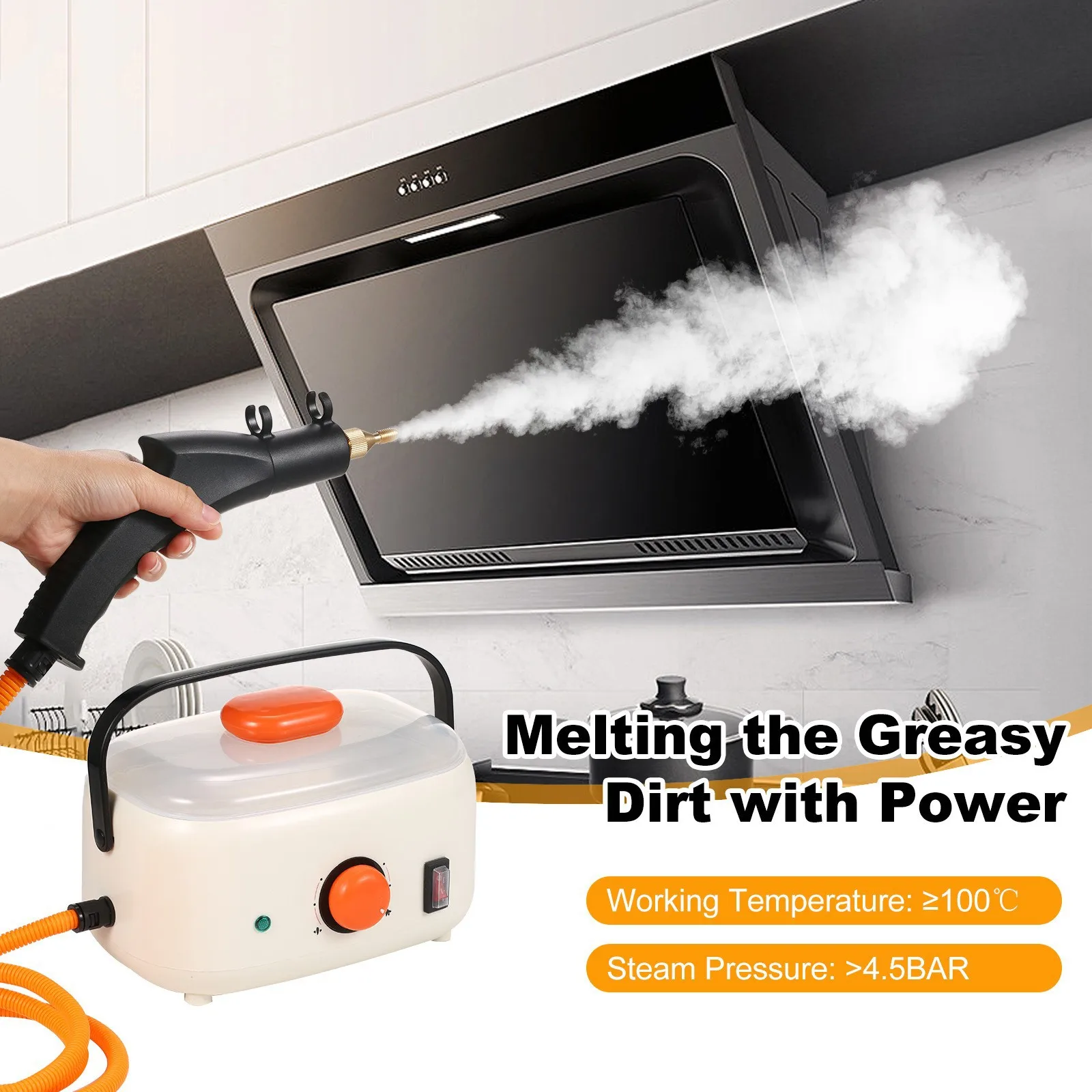 

High Temperature and High Pressure Steam Cleaner Kitchen Oil Cleaning Machine Household Cleaner 110V 220V