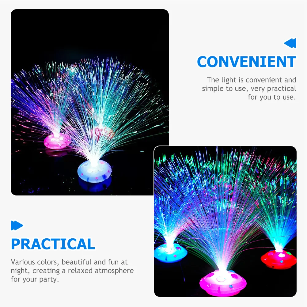 12 Pcs Novelty Lamps Colorful Fiber Optic Lights Bar Party Decorative Child Christmas