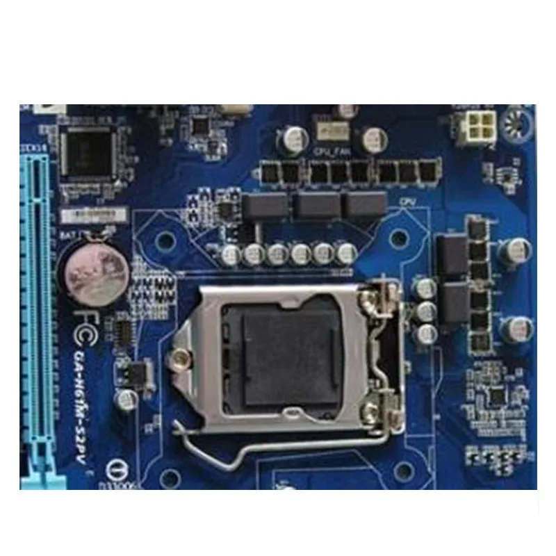 For Used GA-H61M-S2PV H61M-S2PV Desktop Motherboard H61 Socket LGA 1155 i3 i5 i7 DDR3 16GB Original Mainboard