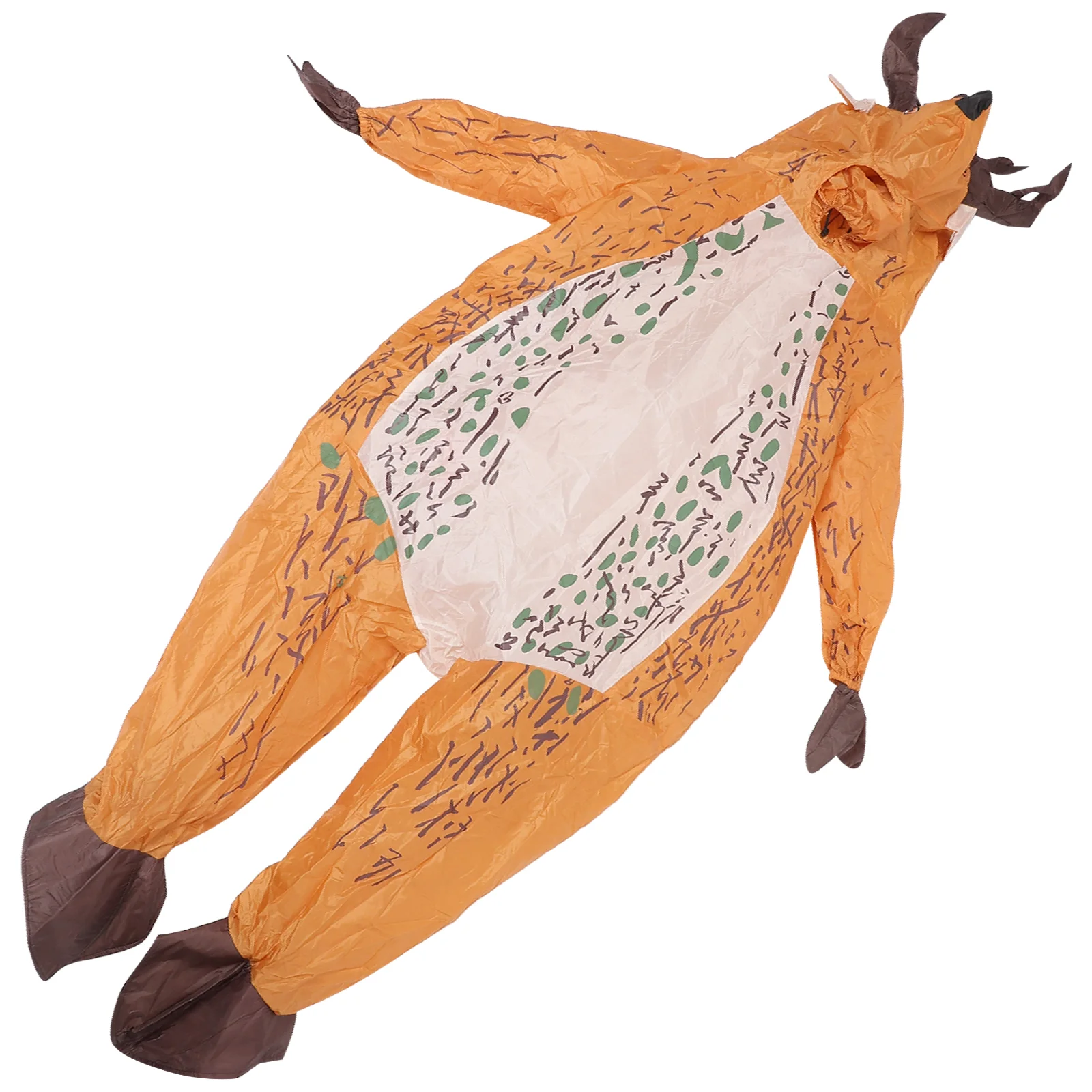 

Inflatable Costume Elk Inflatable Suit Cosplay Jumpsuit Christmas Costume Deer Clothes One-piece Pants 190t Polyester