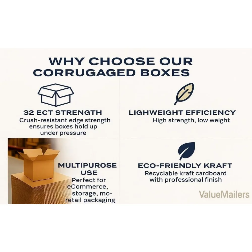 Strong Cardboard Corrugated Moving Boxes - 150 Pack 8x6x4 Inches, Ideal for Packing, Mailing, and Storage