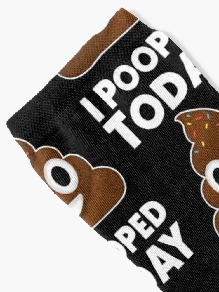 I Pooped Today Socks Crossfit halloween moving calze calze da uomo personalizzate da donna