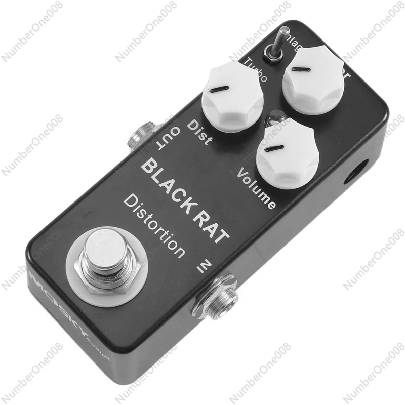 Mosky Black RAT Distortion Mini Guitar Effect Pedal